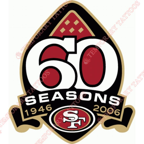 San Francisco 49ers Customize Temporary Tattoos Stickers NO.747